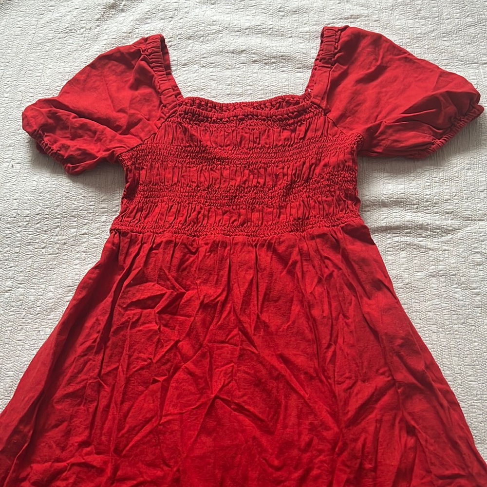 Red target maternity dress size S